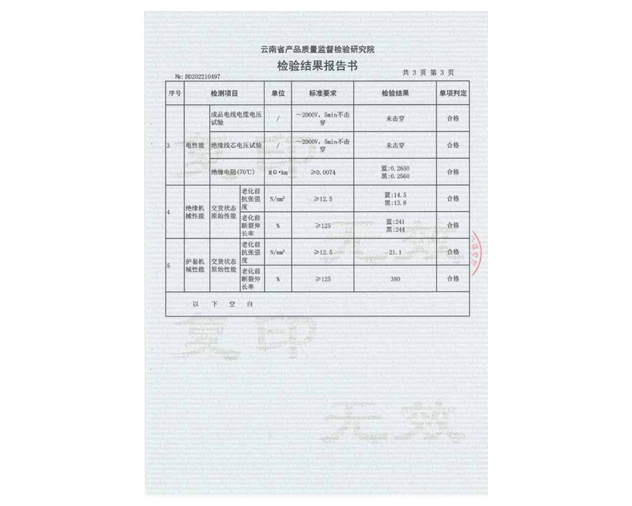 檢驗(yàn)結(jié)果報(bào)告書(shū)