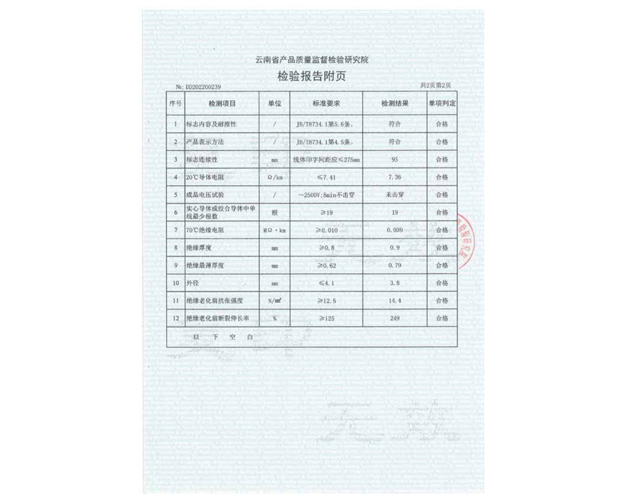 檢驗(yàn)報(bào)告附頁