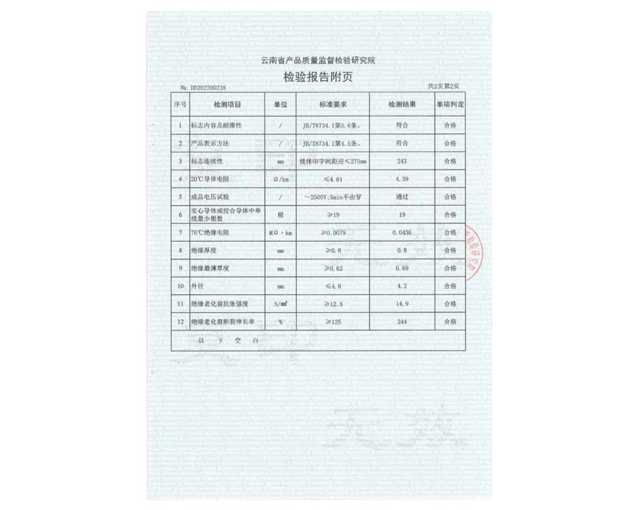 檢驗(yàn)報(bào)告附頁